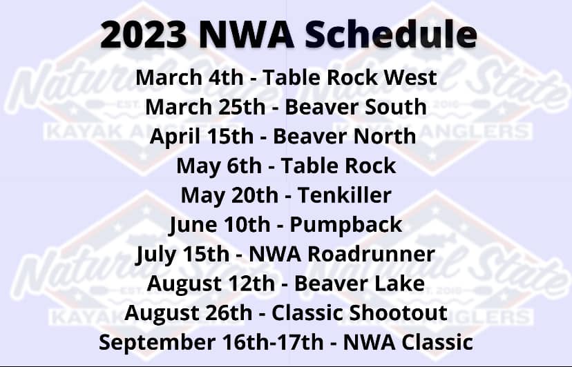 The 2023 schedule for NSKA