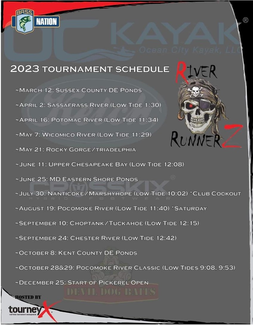 The 2023 schedule for RRKBC