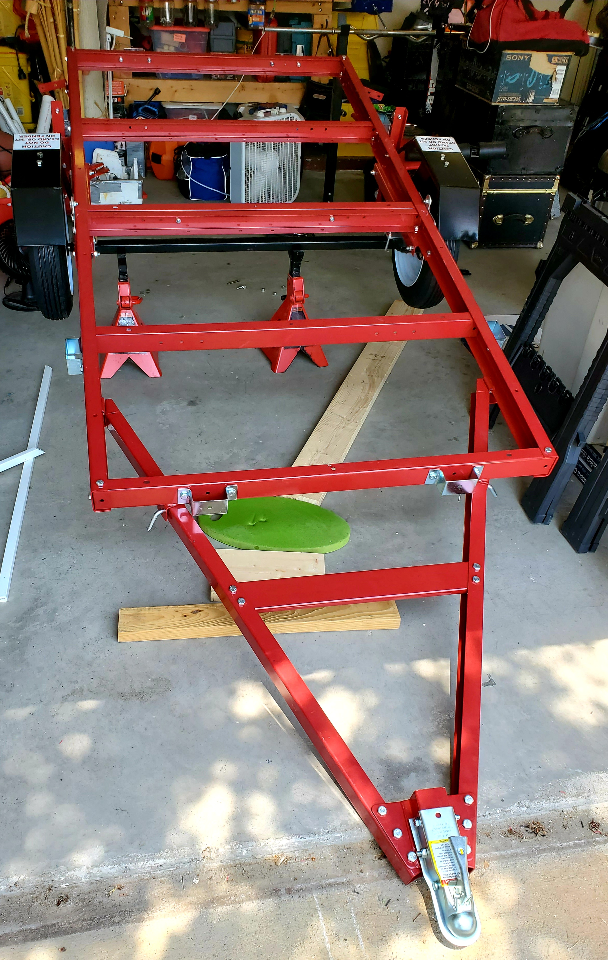 Harbor Freight Super Duty Folding Trailer from Harbor Freight in the garage